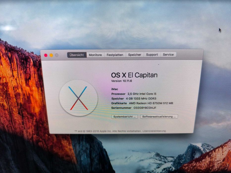 Imac core i5 - Apple all-in-one A1311 - 21.5 inch, functional, instalat