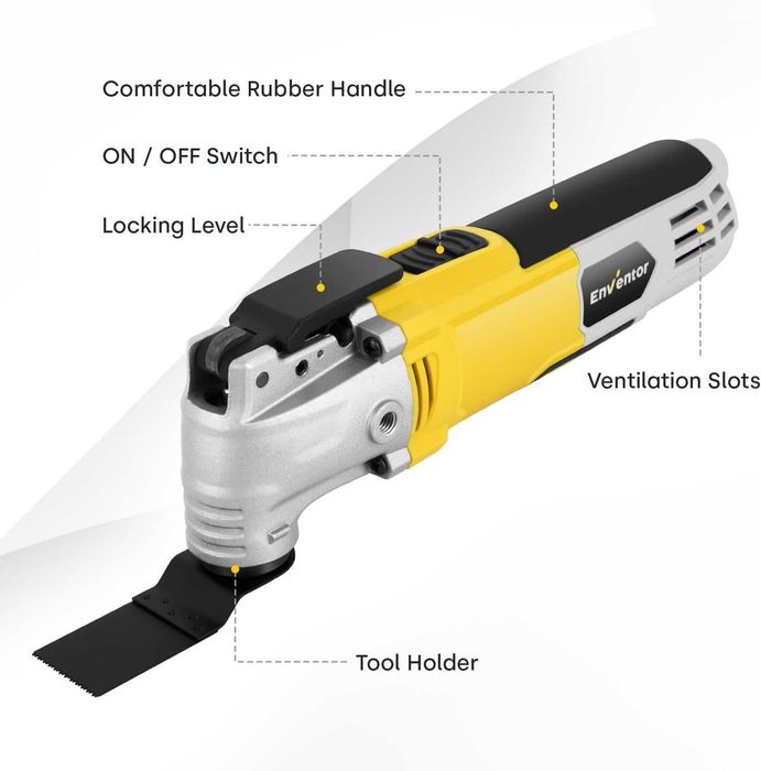 Enventor 300W 15000 - 22000 OPM 6 скорости, 3° ъгъл,  28 бр. аксесоари