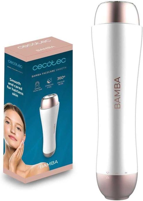 Епилатор за лице Cecotec Rasuradora за лице Cecotec Facecare Smooth от неръждаема стомана със защитен капак