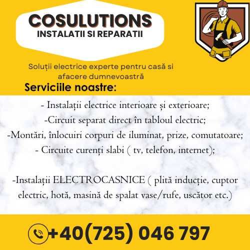 Instalatii electrice-Montaj si intretinere electrocasnice