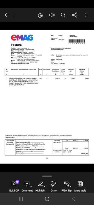 Laptop gaming Lenovo LOQ i7 13th RTX 3050