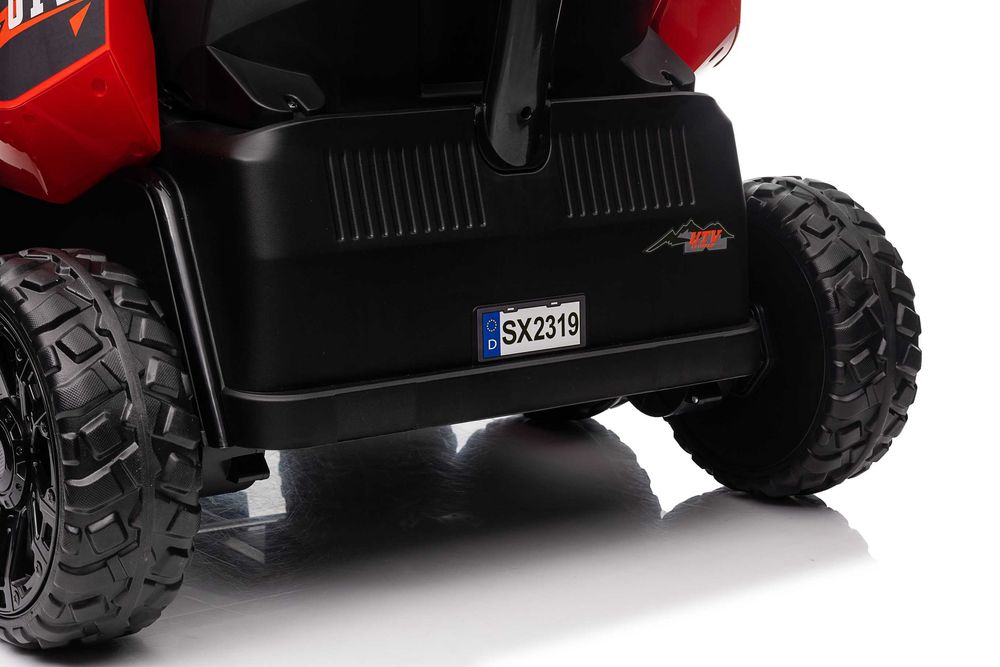 UTV electric pentru 2 copii Kinderauto BJSX2319 4X 45W 24V #RED