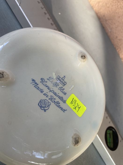 Холандска кутия за бижута с капак на Делфт