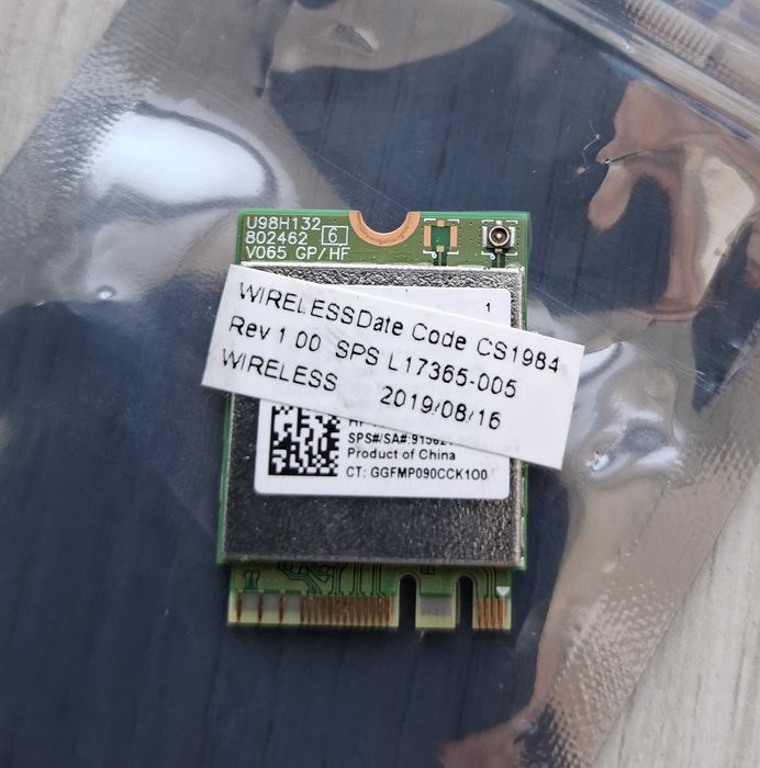 Placa WIFI SH HP 915620-001 Realtek RTL8821CE 802.11 ac 1×1