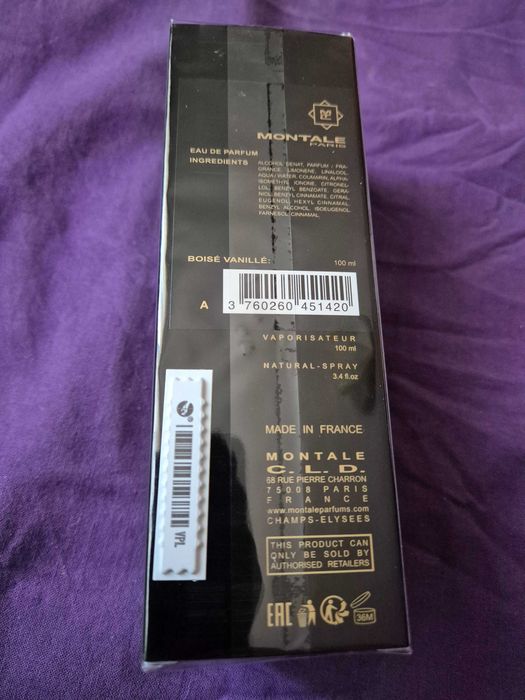 Parfum Boise Vanille de Montale, sigilat, 100ml, Franta