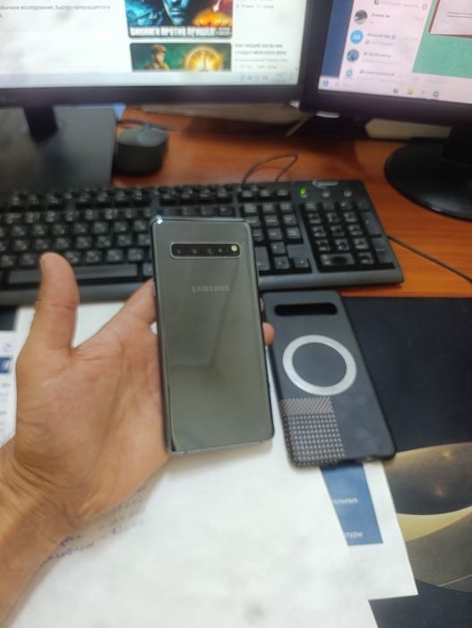 Samsung S10 5G 8/256gb iwlawi zur aybi yuq tozza telefon