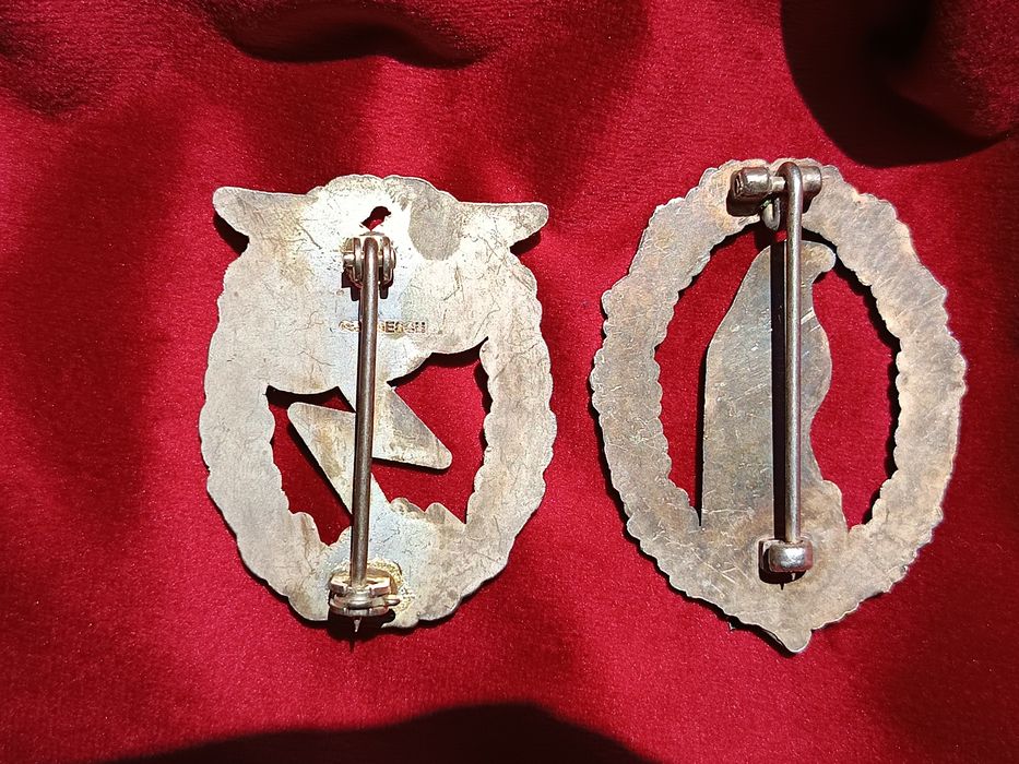 WW2 Lot  6 insigne germane Luftwaffe și Fallschirmjager/Repro noi ! Preț pentru o piesa !