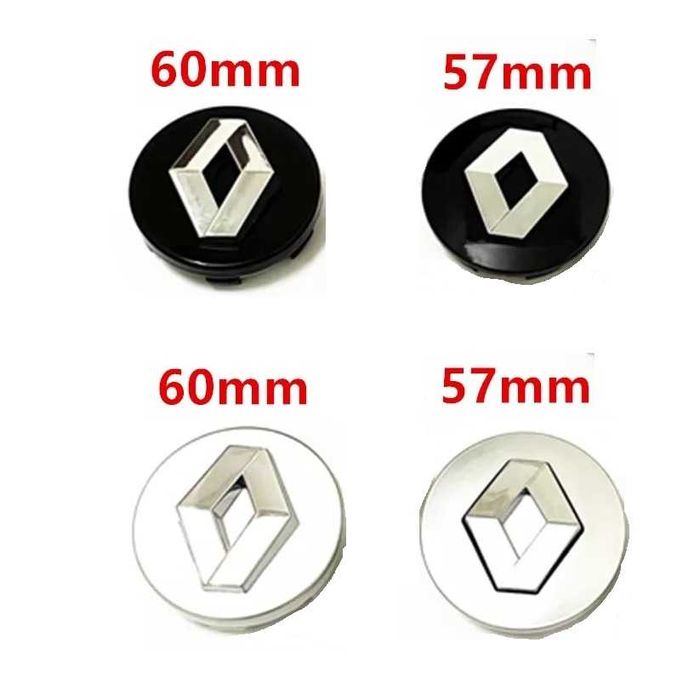 Capace Jante Aliaj Renault Diametru 57mm Exterior - 60mm Exterior