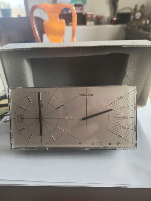 Termometru cu ceas Elvețian  vintage /Thermogyr  Tischmodel II