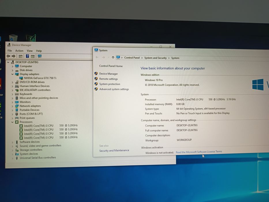 PC buget gaming intel i3 550, 8 GB, gtx 750TI 2 GB DDR5, 400 gb