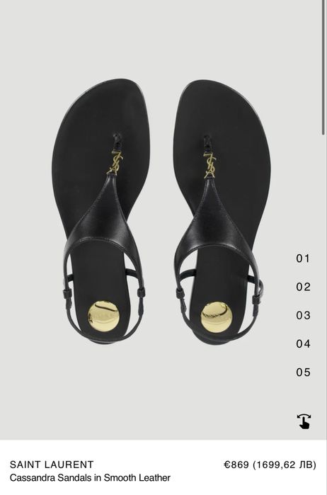 Сандали Saint Laurent