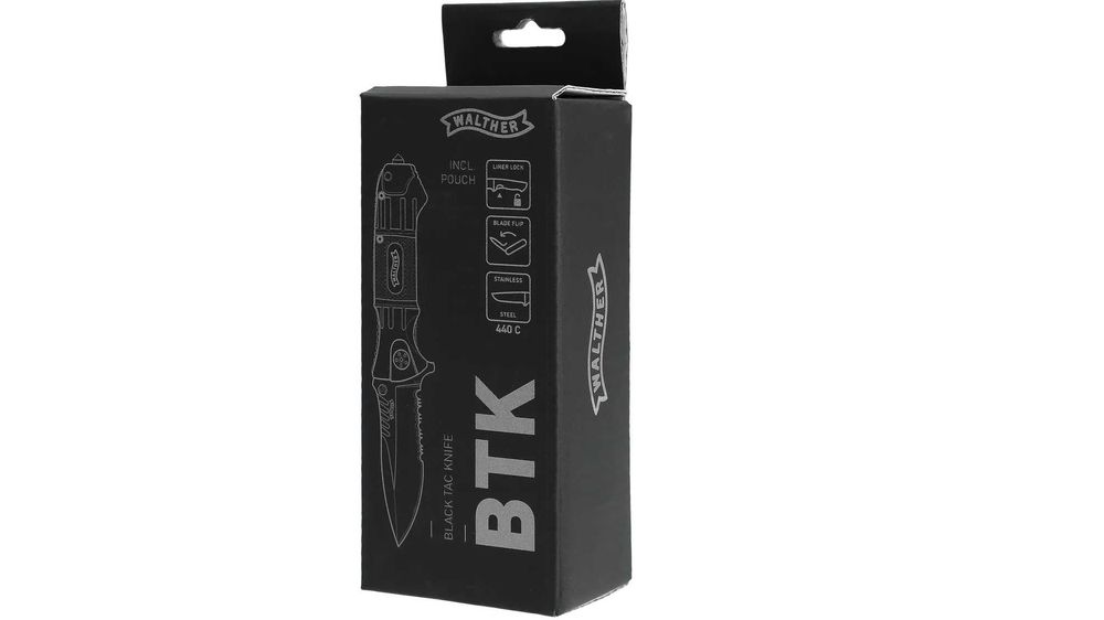 Сгъваем нож Walther BTK  с калъф Black Tac Knife