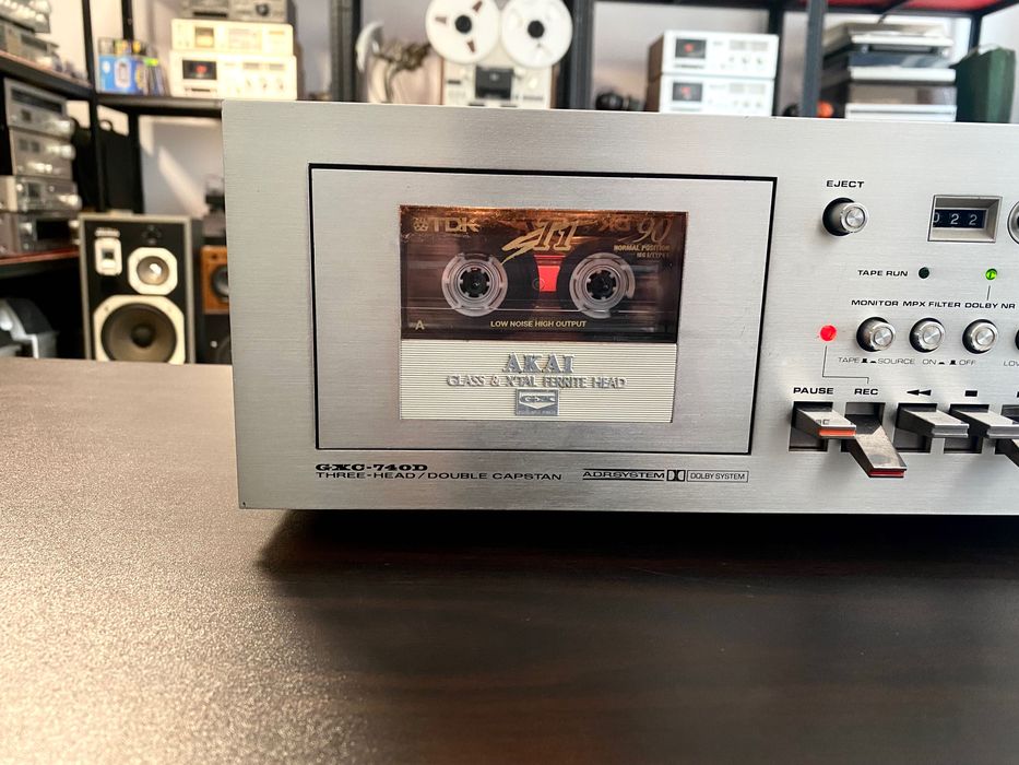 Vintage Топ триглав дек Akai