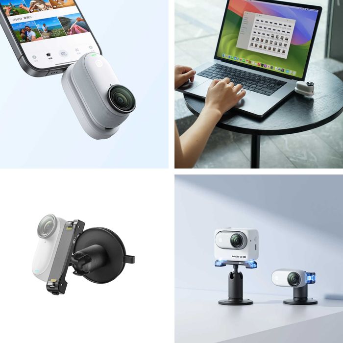 Insta360 GO 3S (128GB) + полный комплект аксессуаров