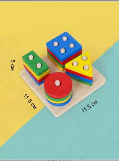 Bolalar uchun rivojlantiruvchi yog'och o'yinchoq