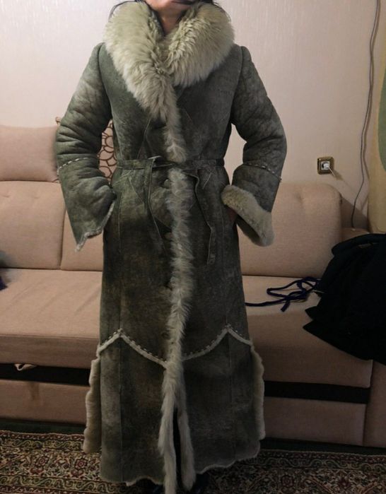 Шикарная дублёнка новая натуралка.Италия. М-Л (смФотки)