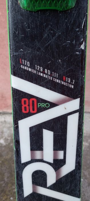 Ски Head 80 Pro 170cm, щеки Technopro 120cm