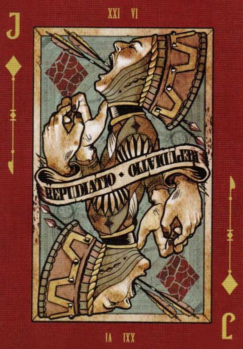 Коллекционные игральные карты Requiem, размер 7х12см