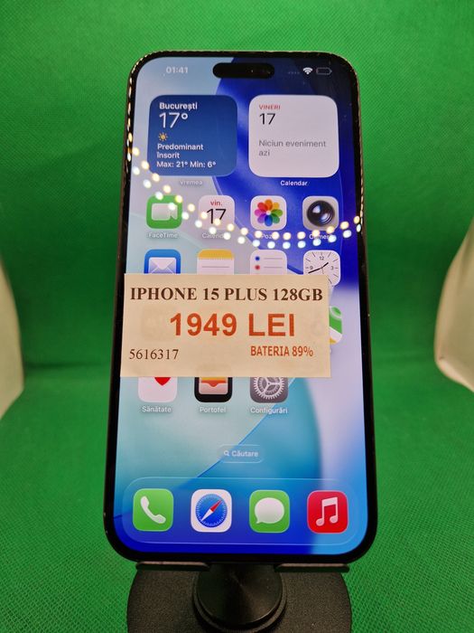 Iphone 15 plus 128GB 89% bat•Amanet Lazar Crangasi•56163