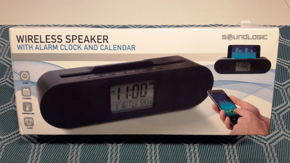 Soundlogic wireless speaker store with lcd calendar