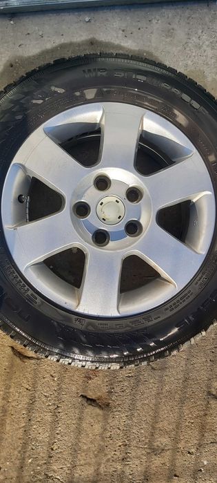 Jante aliaj Skoda Octavia 2  + anvelope iarnă Nokian
