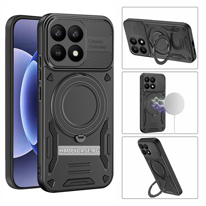Xiaomi 17T Pro / RING ARMOR Удароустойчив кейс гръб с пръстен