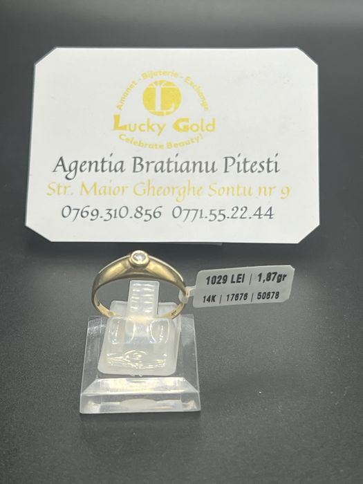 Inel aur 14k 1.87 gr marimea 18 cod 17676