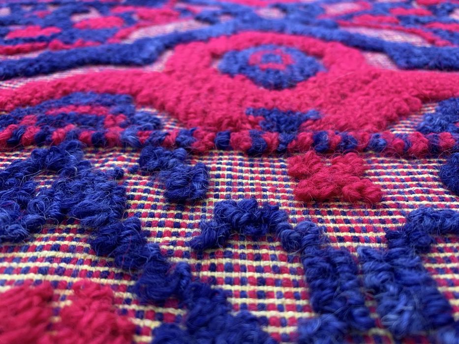 Macat din lana tesut manual la razboi