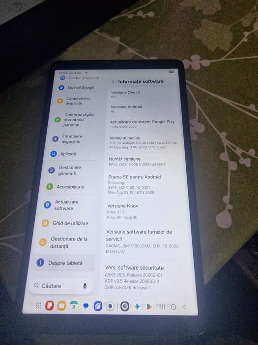 Vînd urgent tabletă samsung A 11 8.7 "