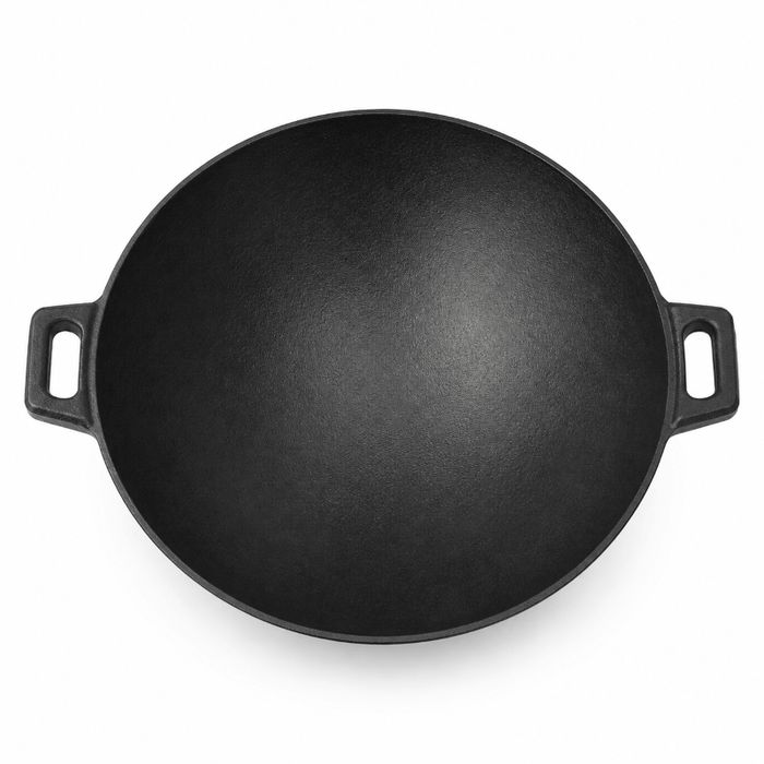 Wok mic din fontă Newalor, 31 cm