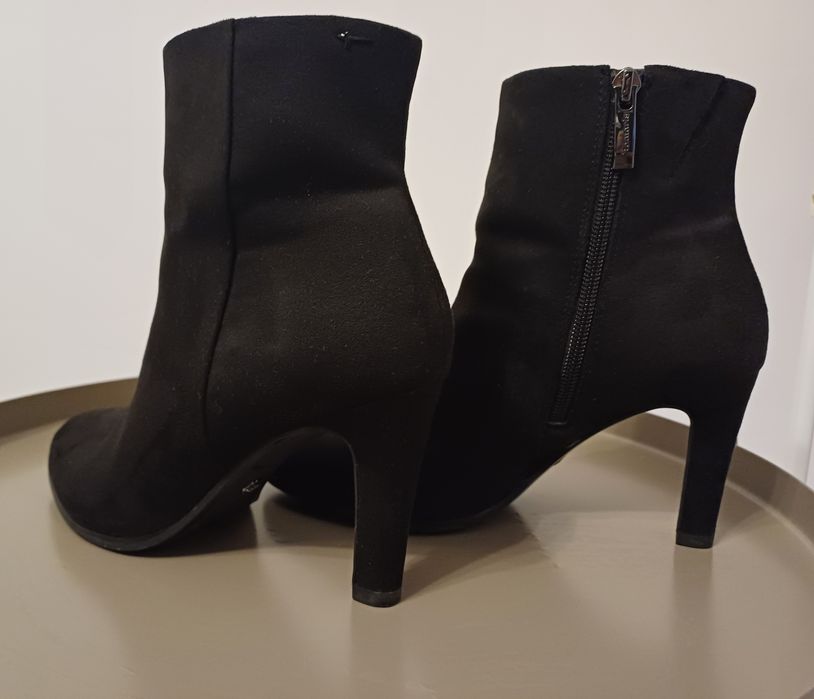 Botine Tamaris negre 37 casual cocktail office