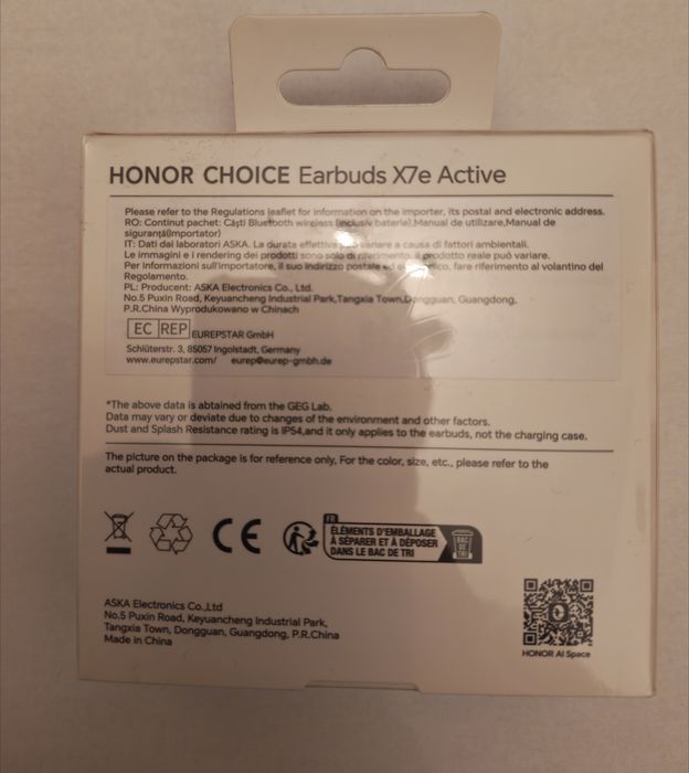 Casti HONOR Choice Earbuds X7e Active, sigilate, garantie