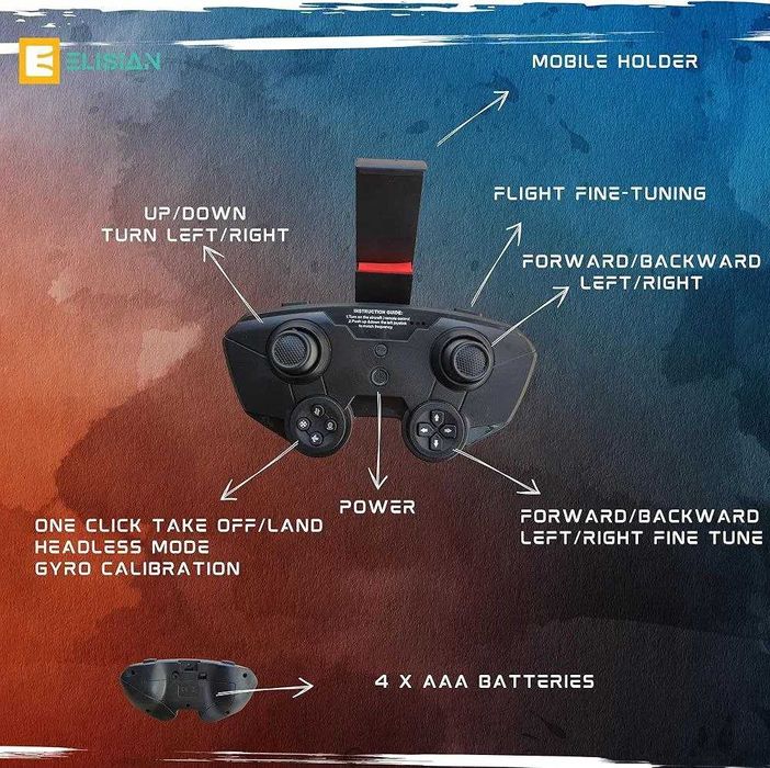 Дрон квадракоптер с камерой для съёмки