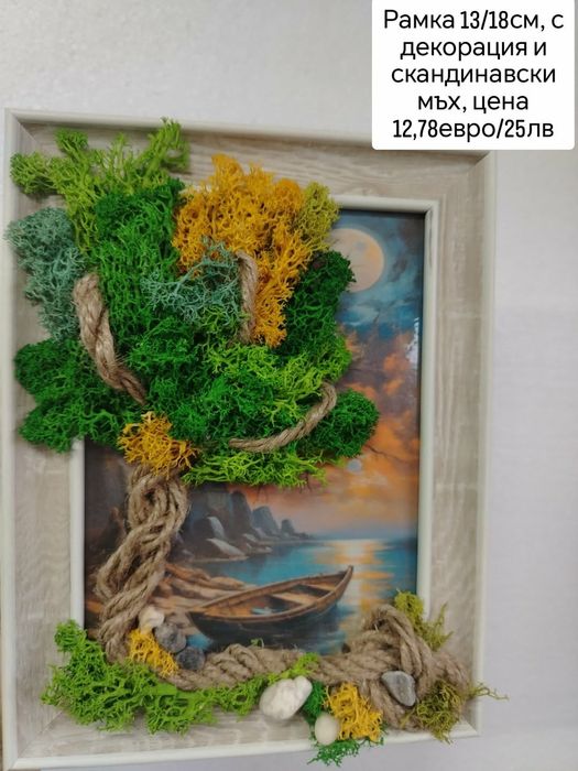 Скандинавски мъх, картини, украси