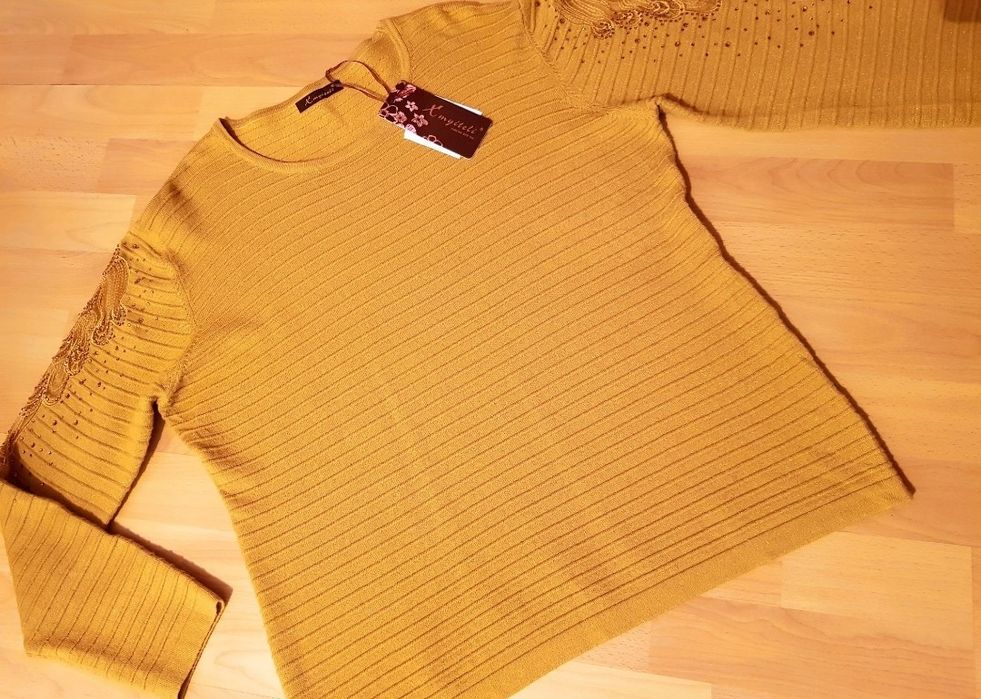 Bluza damă insertii broderie super model