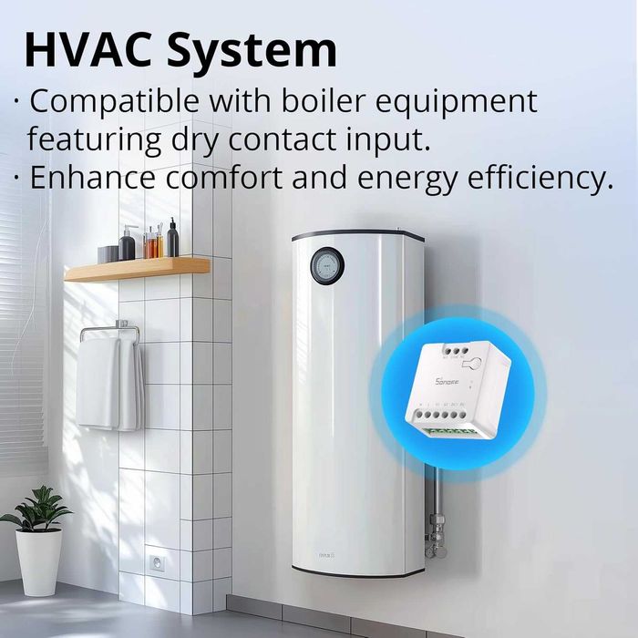 SONOFF MINI-D - Смарт WiFi реле с Matter и Сух Контакт