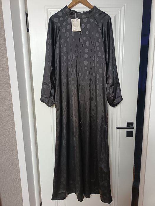 Хиджаб атласное вечернее платье