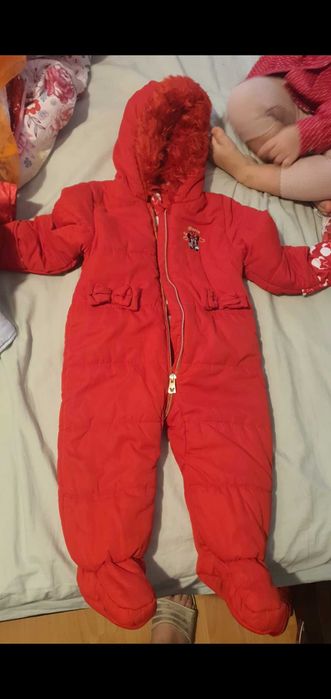 Combinezon George iarna fetita cu minnie