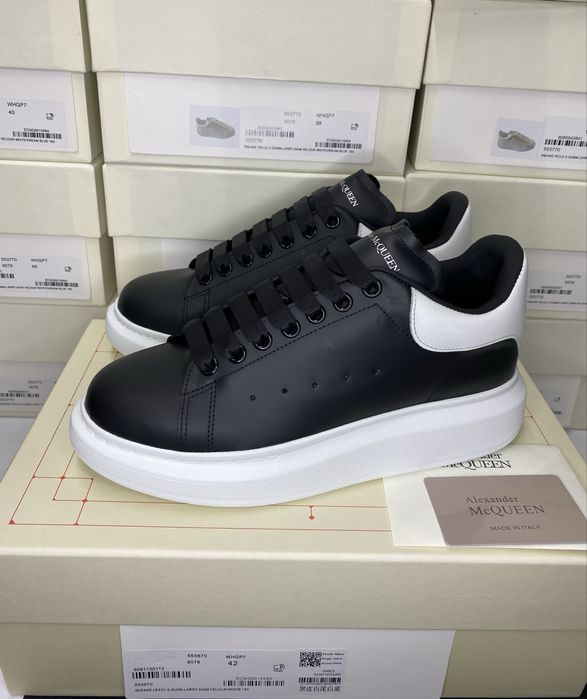 Alexander McQueen Negru Piele Full Box Marimi 41 42 43 44 45 46 Made Italy