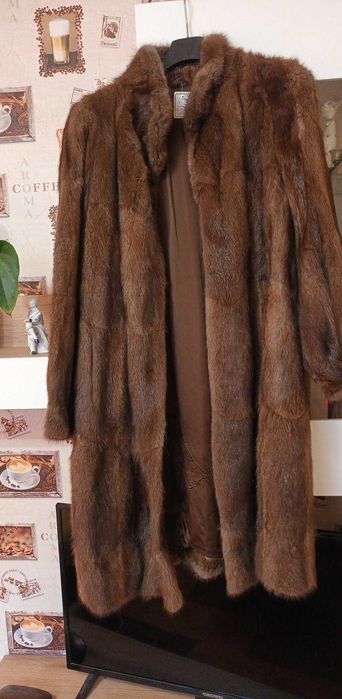 Дълго палто от норка