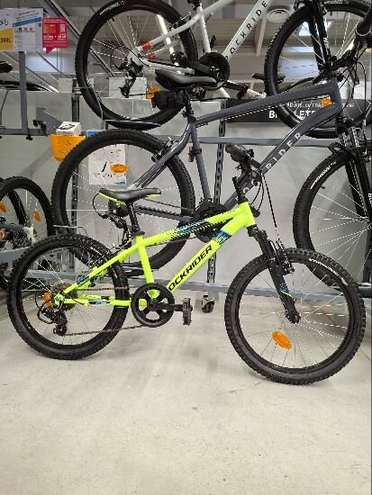Bicicletă Mtb Rockrider St500 20" Galben fluo - (SecondHand) Decathlon