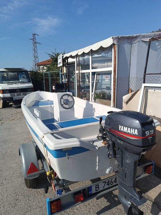 Лодка 370 мотор Ямаха 9.9