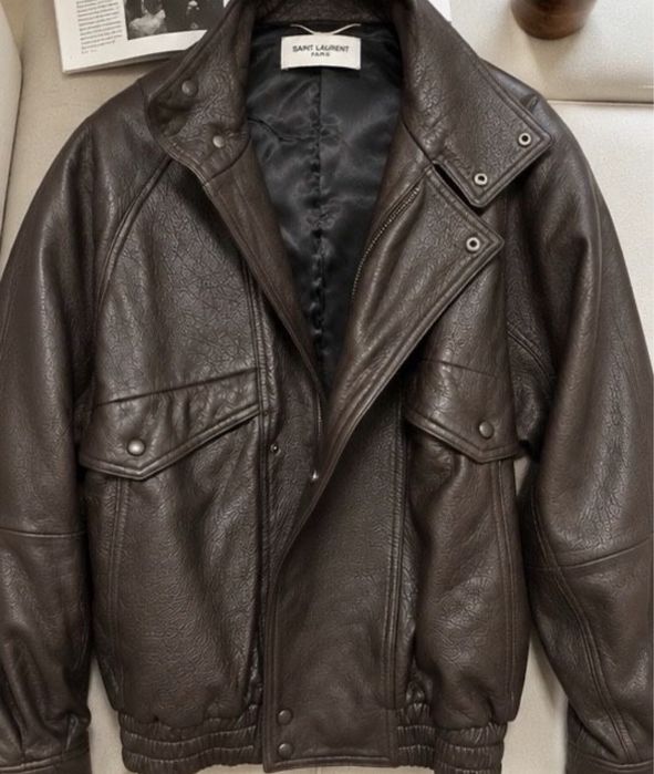 Кожено яке Saint Laurent