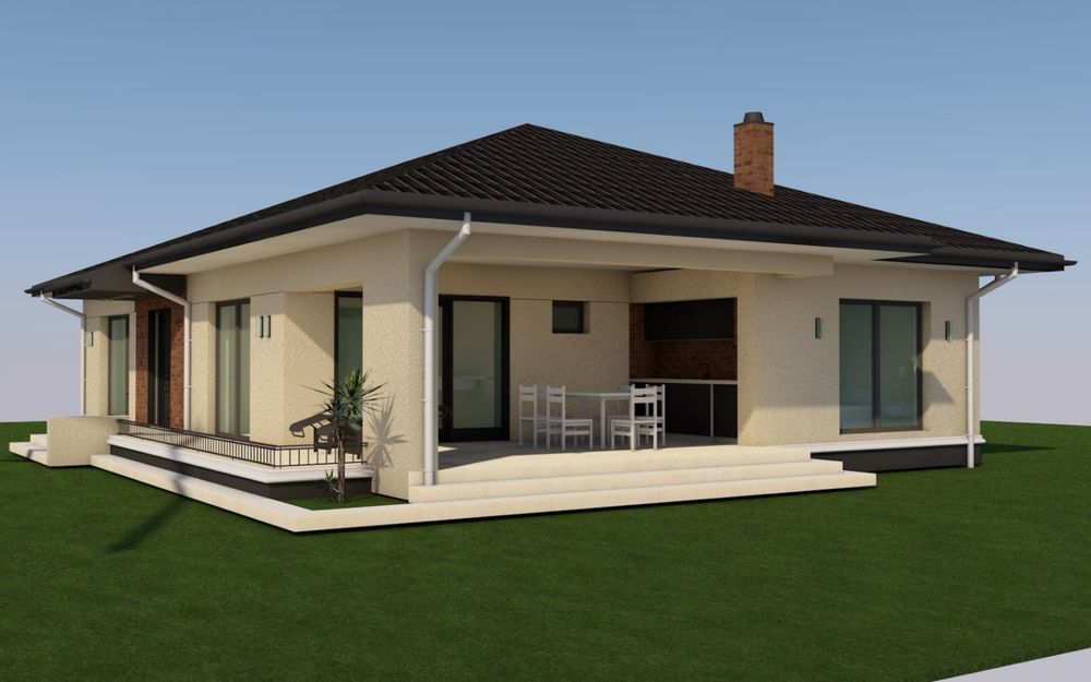 Vand casa la rosu 170mp