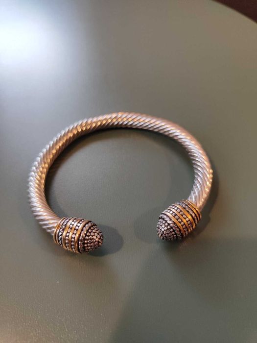 Massive twisted wire bangle