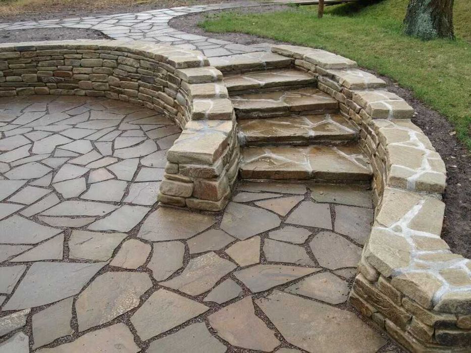 Прочный плитняк для крыльца и ступеней