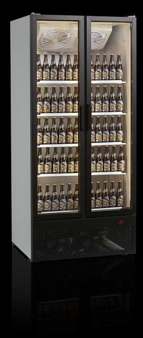 Vitrina Frigorifica Ingusta cu 2 usi/ +2 +8C/90x74x200cm/ NOU