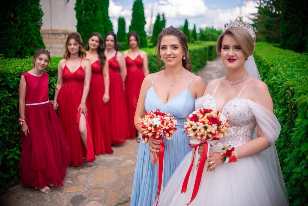 Buchet mireasa din flori stabilizate