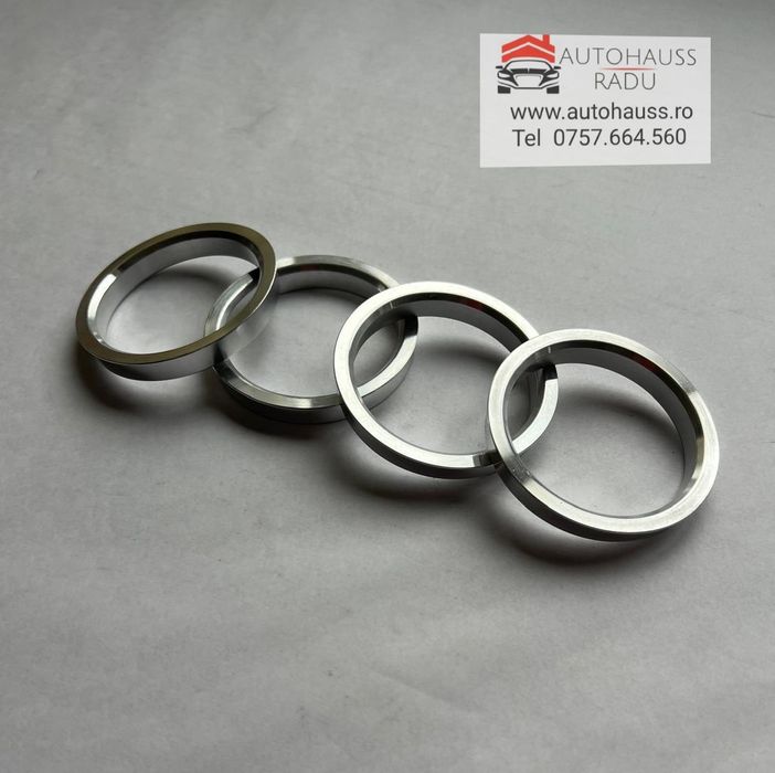 Inele de centrare din Aluminiu 66.6 x 57.1 Jante VW Audi Mercedes BMW