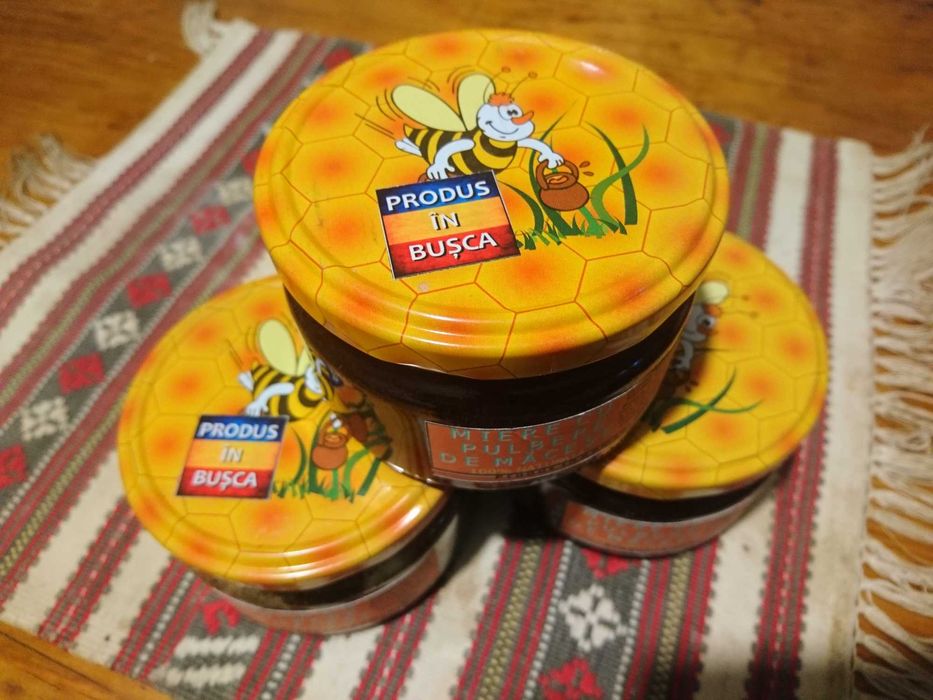 Miere cu pulbere de macese uscate - 100% NATURALA
